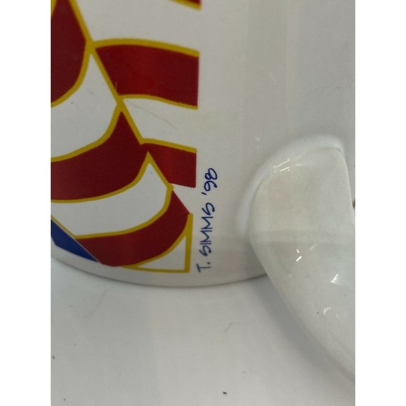 USA Flag True Colors MUG 1998 Tom Simms for Westwood 1998 Patriotic 1998 - Picture 3 of 6